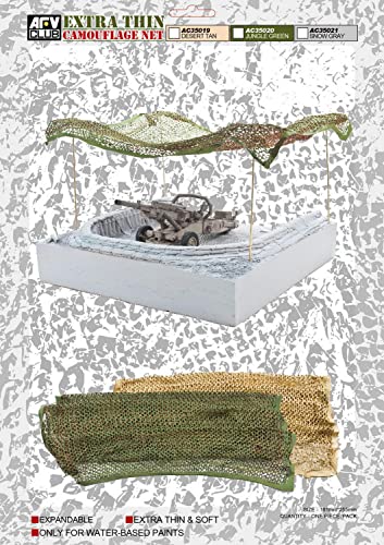 AFV-Club AC35019 Camouflage Net-Desert Tan, Fahrzeuge von AFV Club