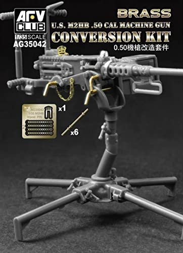 AFV-Club AG35042 U.S. M2HB 50 Cal Machine Gun Con Kit, Waffen und Wehrtechnik von AFV Club