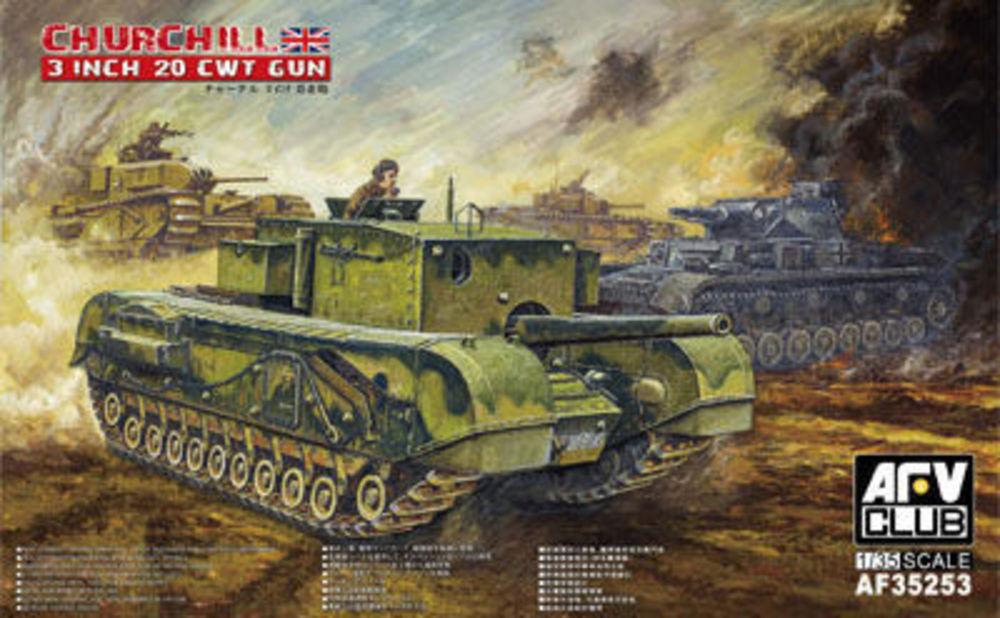 British 3 inch gun Churchill tank von AFV-Club