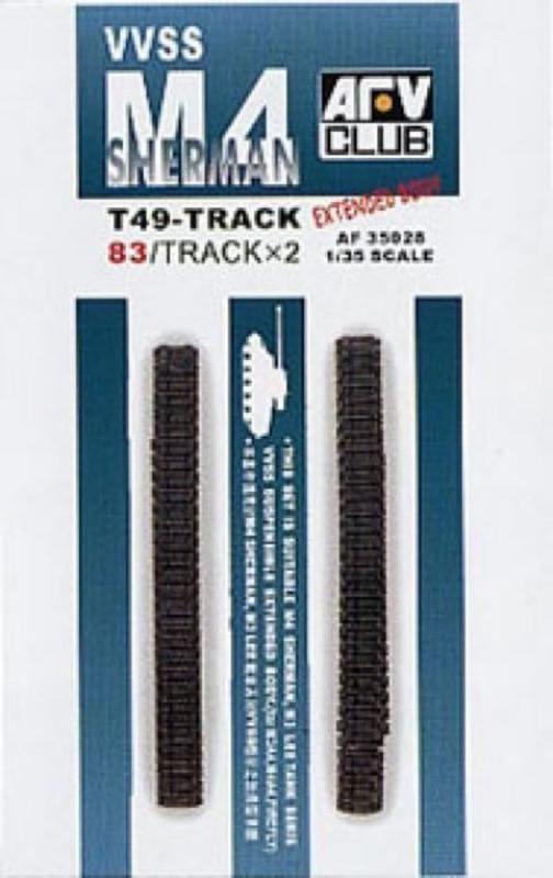 M4 T49 TRACKS (83 LINKS/SOFT RUBBER) von AFV-Club