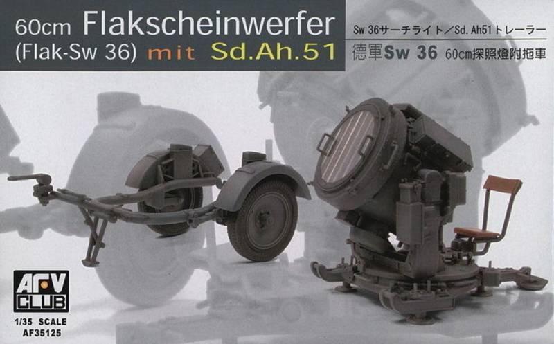 SW-36 / 60 cm SEARCHLIGHT w/SDANH 51 TRAILER von AFV-Club