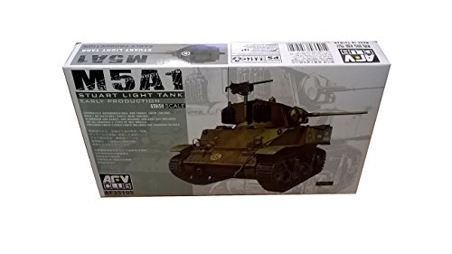 AFV Club Stuart Tank M5A1 Pbond 1/35 Modellbausatz - Gepanzertes Kampffahrzeug für Teenager und Erwachsene von AFV Club