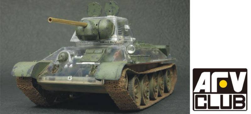 T34/76 1943 transparent hull von AFV-Club