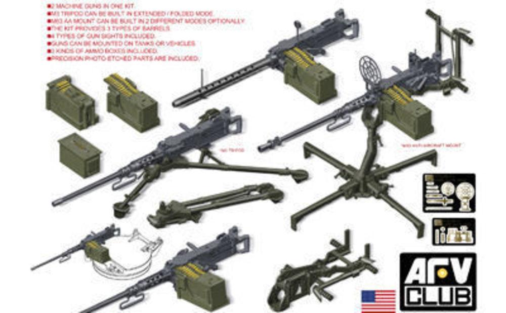 U.S. M2HB .50 Cal Machine Gun Set von AFV-Club