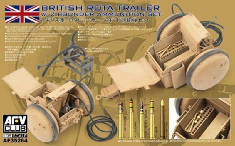 WW2 British Rota trailer W/2 Pounder Ammunition Set von AFV-Club