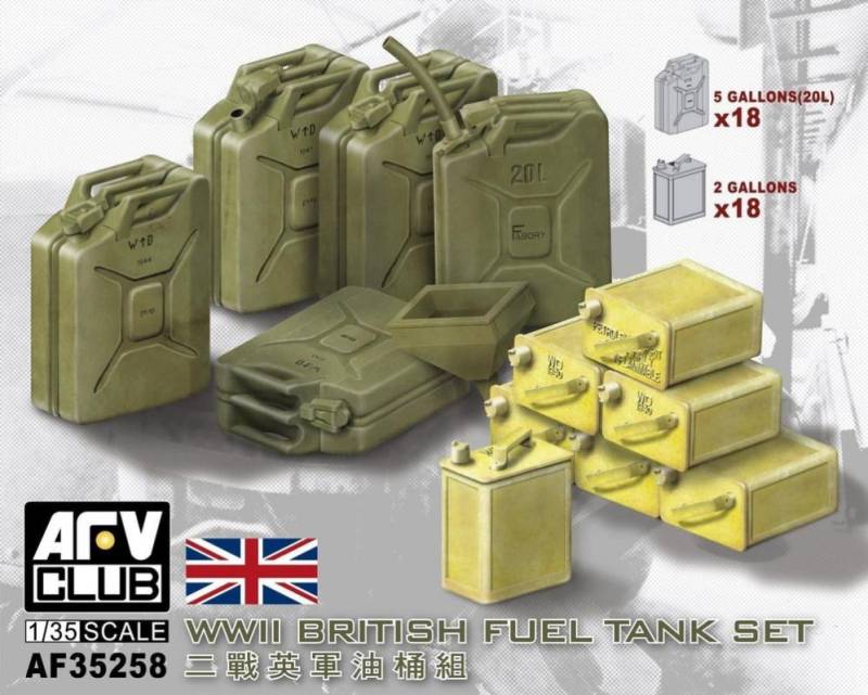 WWII British fuel tank set von AFV-Club