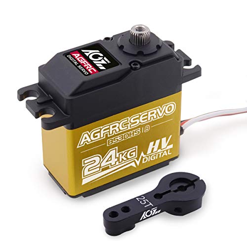 AGFRC 24 kg digitales Servo mit hohem Drehmoment aus Metall, programmierbar, für 1/10 RC Modell, 180 Grad (B53DHS) von AGFRC