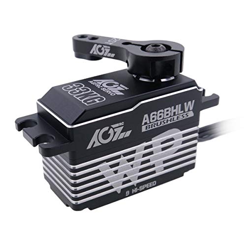 AGFRC 33KG Low-Profile Waterproof-Steering-Servo High-Torque - Programmable Metal Gear Servo for 1/10 RC Model, Control Angle 180° (A66BHLW) von AGFRC