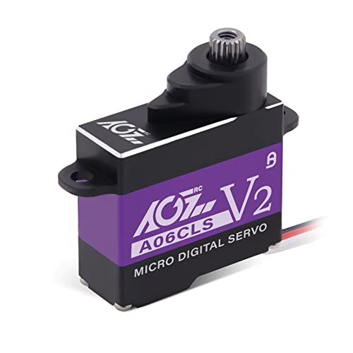 AGFRC Mini-Z-Car Mikro-Lenkservo, 6 g, Hochgeschwindigkeits-Vollmetallgetriebe, Mini-Digital-Servo für Mini-Z-Auto (A06CLS V2 (Lila) von AGFRC