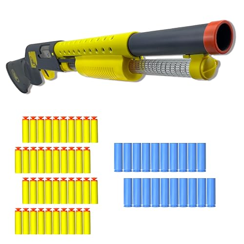 AGM MASTECH Spielzeugpistolenmodell Schaumstoffblaster Soft Bullet Shotgun, Design mit auswerfender leerer Hülse, Perfekt für drinnen und draußen.Mit 20 Hülsen, 40 weichen Schaumpfeilen. von AGM MASTECH