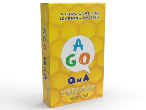 AGO QnA Yellow ESL Kartenspiel - Level 2.5. EIN spannendes Englisch-Lernspiel für EFL/ESL-Schüler - Wortschatz, Grammatik und Konversationsfähigkeiten verbessern! von AGO