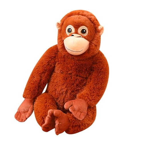 AGONEIR Entzückende Gorillas Stofftier Mit Langem Arm 66 cm Plüsch Affenpuppen Kuschelige Dekokissen Dekoration Für Kinder Und Erwachsene von AGONEIR