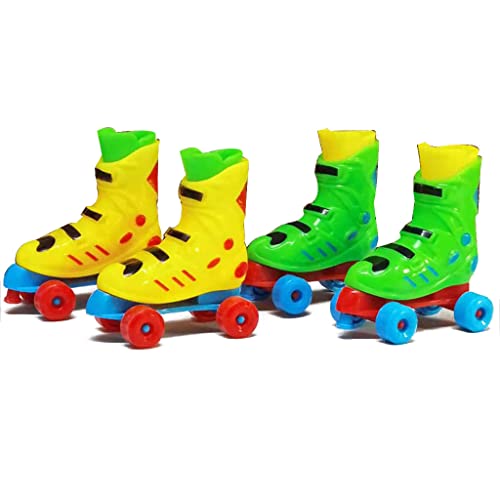 AGONEIR Kinder Ahorn Schlittschuhe/Rollschuhe Set Für Jungen/Mädchen Geburtstagsgeschenke Für Kinder Von 6–8 Jahren Zur Kreativen Linderung Von Langeweile Fingerspielspielzeug von AGONEIR