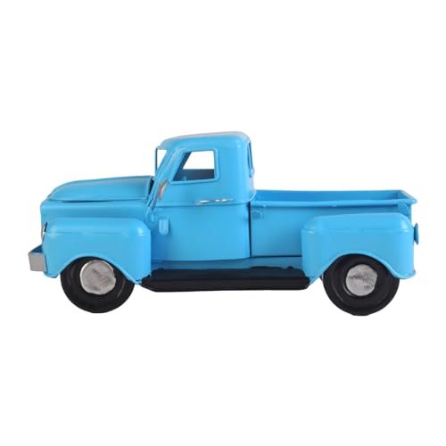 AGONEIR Vintage Truck Weihnachtsschmuck 21 cm Metall Weihnachtsbaum Pickup Auto Modell Bauernhaus LKW handbesprüht LKW von AGONEIR