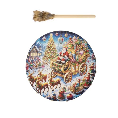 AGONEIR Weihnachtstrommel Ornament Set Für Feiertagsdekorationen Festliche Trommel Hängedekoration Trommelornamente von AGONEIR