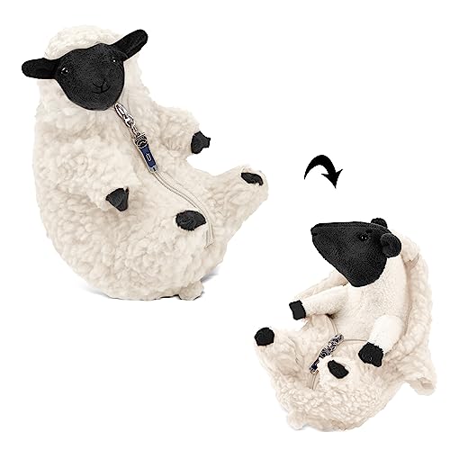 Kawaii Geschorenes Schaf Kuscheltier Plüschtier - Süße Geschenk Ziege Plush Stofftier Plüsch Spielzeug - Lustige Ostern Weihnachten Valentinstag Geburtstag Geschenke für Kinder Frauen Mädchen Jungen von AGRIMONY