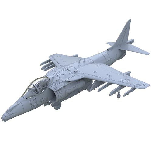 1/100 Maßstab 3D Militärmodell Britischer Harrier Fighter GR7 Unbemaltes Resin-Modell Zum Selbstbasteln Miniatur Gussform Sammlung von AGSDGAWD