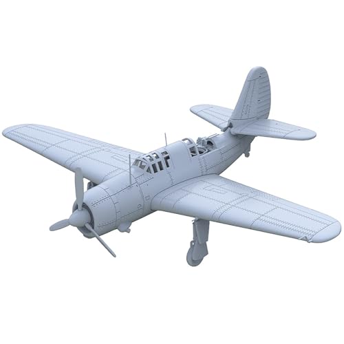 1/100 Maßstab 3D Militärmodell US SB2C-1C Helldiver – Unbemaltes Harzmodell des US-Torpedobombers Aus Dem Zweiten Weltkrieg, Detaillierte Nachbildung Zum Selberbauen von AGSDGAWD