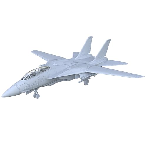 1/144 Maßstab 3D Militärmodell Der US Navy F-14 Tomcat Kampfjet Mit Vollständig Ausgefahrenen Flügeln, Ungefärbtes DIY-Harzmodell for Sammeln von AGSDGAWD