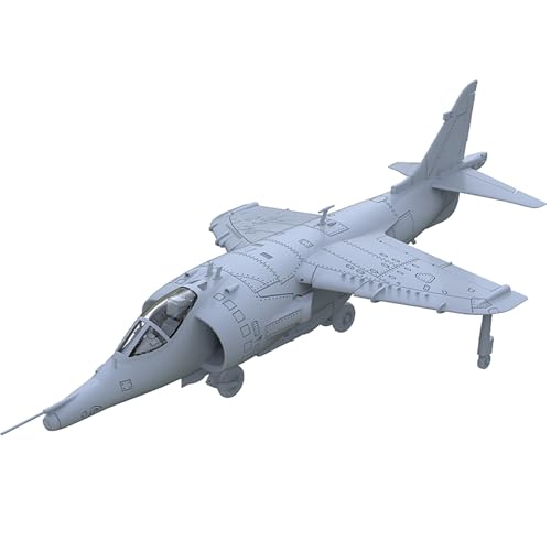 1/144 Maßstab 3D Militärmodell Harrier GR3-Kampfjet, Ungefärbtes Harzmodell, Kampfflugzeuge, DIY-Modell for DIY-Sandkasten, Miniaturform von AGSDGAWD