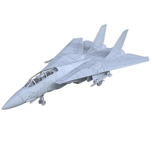 1/144 Maßstab 3D Militärmodell US F-14 Tomcat Kampfjet Mit Gefalteten Flügeln, Ungefärbtes Harzmodell, DIY-Szenenmontageform von AGSDGAWD