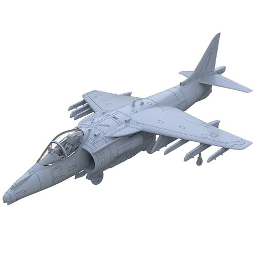 1/144 Maßstab DIY Militärmodell Britischer Harrier GR7 Kampfjet Unbemaltes Resinmodell - DIY Kampfflugzeug Für Militärsammlung von AGSDGAWD