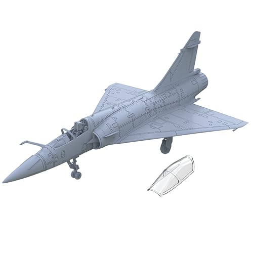 1/144 Maßstab DIY Militärmodell Französisches Mirage 2000-5F Kampfflugzeug Ungefärbtes Harzmodell for Die DIY Miniatur-Formensammlung von AGSDGAWD