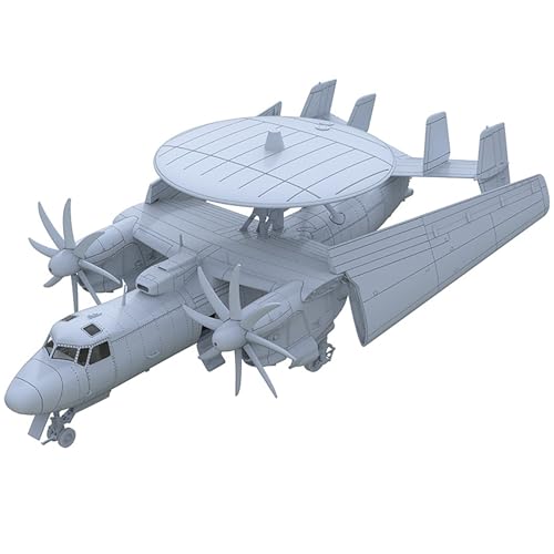 1/144 Maßstab DIY Militärmodell US Navy E-2C Hawkeye Faltflügelversion Ungefärbtes Harzmodell DIY Szenenmontageform von AGSDGAWD