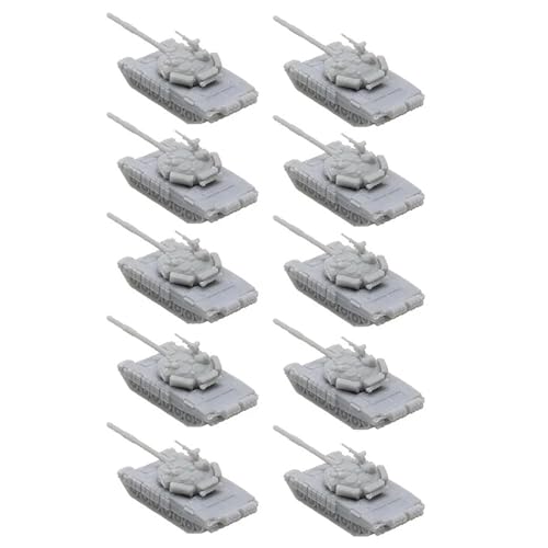 10 STÜCKE DIY Modell Russischer T-72BV Kampfpanzer Maßstab 1/2000-1/350 Maßstab Modellfahrzeug Auto Lichtempfindliches Harzteil Für DIY Sammlung(1/350(30mm)) von AGSDGAWD