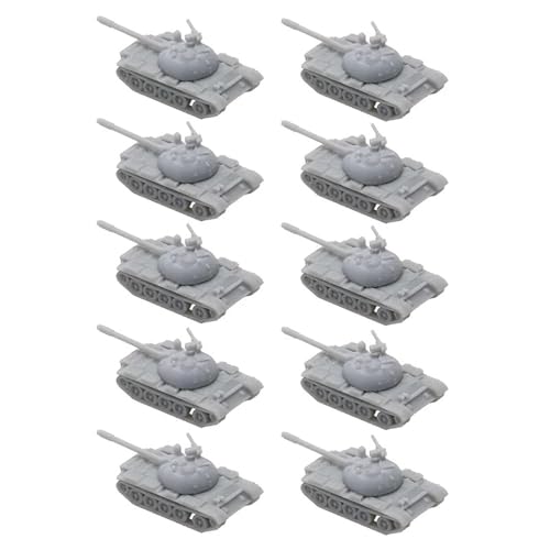 10 STÜCKE Russischer T-54 59 Typ Kampfpanzer 3D Militärmodell 1/2000 1/700 1/400 1/350 Maßstab Harzmontage Kampffahrzeug for DIY Hobby Sammlung(1/400 (24.5mm)) von AGSDGAWD