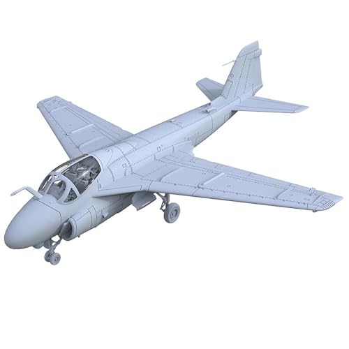 2 STK 3D-Militärmodell, Maßstab 1/200, US A-6 Intruder Angriffsflugzeug, Ungefärbtes Harzmodell, DIY Miniatur-Formsammlung, Display von AGSDGAWD