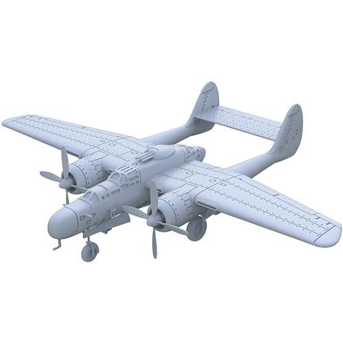 2 STK. 3D-Militärmodell, Maßstab 1/200, P-61A-11 Black Widow-Kampfflugzeug, Ungefärbtes Harzmodell, WWII, US-Luftwaffenflugzeug-Modellsammlung von AGSDGAWD