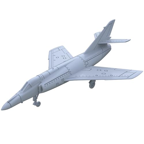 2 STK. 3D-Militärmodell, Maßstab 1/200, Super Étendard, Trägergestütztes Angriffsflugzeug, Ungefärbtes Harzmodell, Französisches Marine-Jet-DIY-Modell von AGSDGAWD