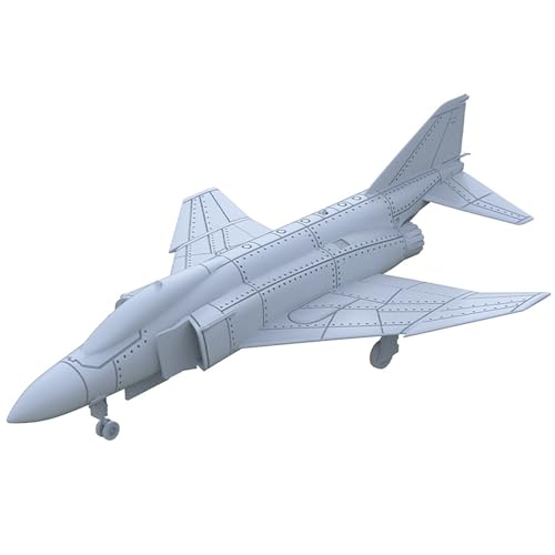 2 STK. 3D-Militärmodell Im Maßstab 1/200 US F-4 Ghost Phantom Shipboard Fighter Ungefärbtes Harzmodell Zur Ausstellung Von Militärsammlungen von AGSDGAWD