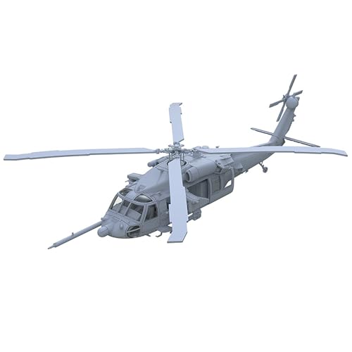 2 STÜCKE 1/200 Maßstab Militärmodell USA MH-60L DAP Black Hawk Hubschrauber Mit Metallklinge Ungefärbtes DIY Harzmodell for Militärsammlung von AGSDGAWD