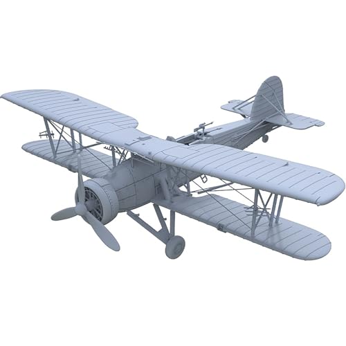 2 STÜCKE 3D Militärmodell 1/200 Maßstab Britischer Swordfish Angriffsflugzeugkämpfer Ungefärbtes Harzmodell DIY Szenenmontageform von AGSDGAWD