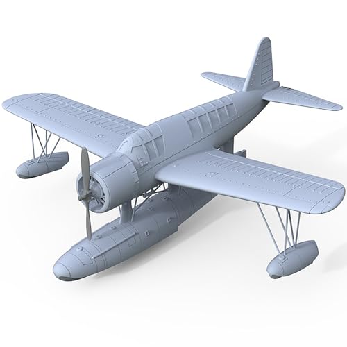 2 STÜCKE DIY Militärmodell 1/200 Maßstab US Navy OS2U Kingfisher Wasserflugzeug Ungefärbtes Harzmodell Historisches Militärflugzeug Sammlerstück von AGSDGAWD