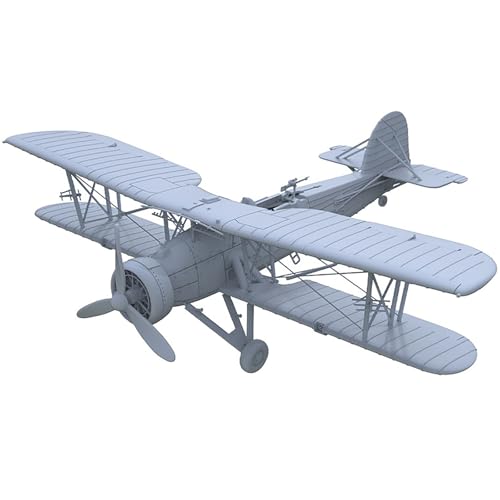 3D-Militärmodell Im Maßstab 1/100, Britischer Fairey Swordfish-Torpedobomber, Ungefärbtes Harzmodell, DIY-Miniaturformensammlung von AGSDGAWD