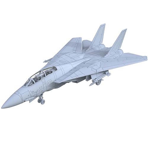 3D-Militärmodell Im Maßstab 1/100, US Air Force F-14 Tomcat Kampfjet-Modell, Gefaltete Flügel, Ungefärbtes Harzmodell, DIY-Modellsammlung von AGSDGAWD