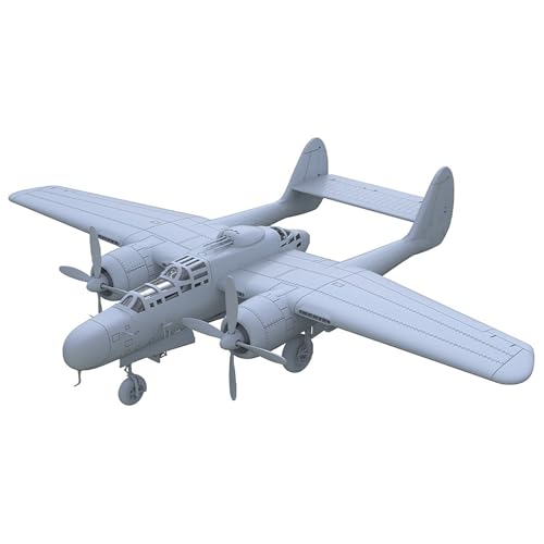 3D-Militärmodell Im Maßstab 1/100 US Air Force P-61A-11 Black Widow Kampfflugzeug Ungefärbtes Harzmodell DIY Militärszene Montageform von AGSDGAWD