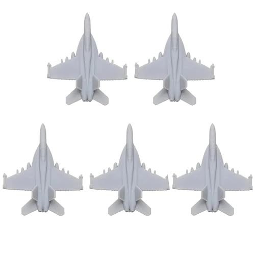 5 STÜCKE F-18F Super Hornet Carrier Borne Machine DIY Modell 1/2000-1/350 Maßstab Kampfflugzeug Militärmodell Harz Montageteile(1/700 (26mm)) von AGSDGAWD