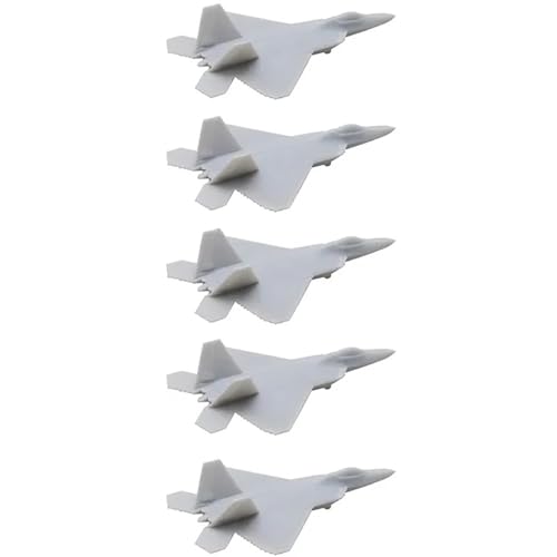 5 STÜCKE F-22 Stealth Kampfjet DIY Modell 1/2000-1/350 Kampfflugzeug Lichtempfindliches Harzmodell Kampfflugzeug Militärsammlung(1/2000 (8mm)) von AGSDGAWD