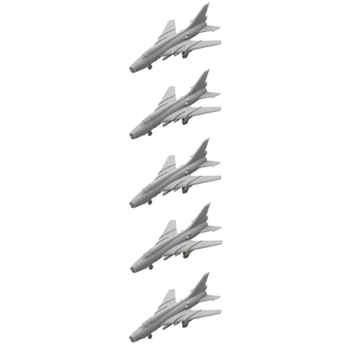 5 STÜCKE Kampfflugzeugmodell Russland Su-17 Ungefärbtes Kampfflugzeugmodell Kampfflugzeugform for DIY Kampfjet Flugzeugspielzeug(1/350 (56mm)) von AGSDGAWD