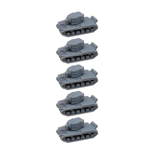 5 STÜCKE Militärmodell 1/700 & 1/350 KV2 Tank Harzzubehör Ungefärbtes DIY-Upgrade Militärische Panzerform Fahrzeug Auto Spielzeug for Militärsammlung(1/350) von AGSDGAWD