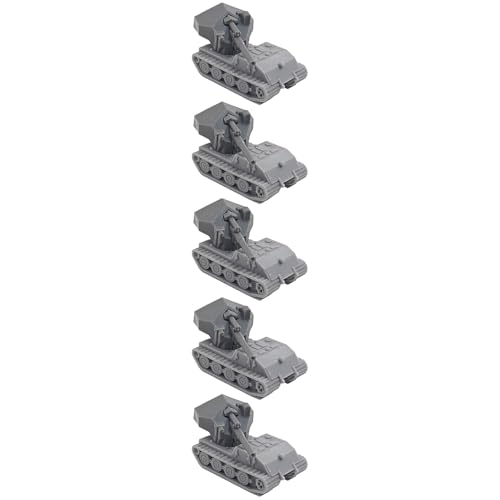 5PCS 1/144 Maßstab E100 WT Schwerer Panzer 3D-gedrucktes Harz-Militärmodell, Perfekt for Sammlung Und Anzeige von AGSDGAWD