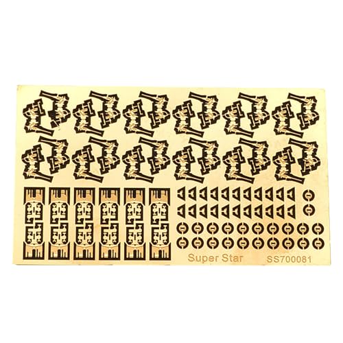 Ätzteile for Militärmodelle, 1/700, Deutsches 4-cm-Flugabwehrgeschütz, Ätzset Aus Legierung, DIY-Modell von AGSDGAWD