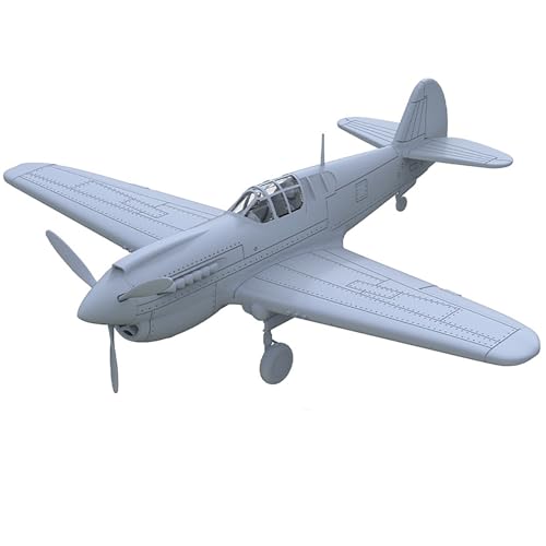 DIY-Militärmodell Im Maßstab 1/144, US-Kampfflugzeug P-40E-1 Warhawk, Ungefärbtes Harzmodell for Die DIY-Miniaturformensammlung von AGSDGAWD