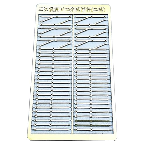 RC-Modellboot-Ätzung, Maßstab 1:72, Fotogeätzte Perforierte Messing-Relingstützen, 2 Löcher Und 3 Löcher, Klassenstützen for Schiffsmodelle(2 Holes) von AGSDGAWD