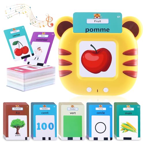 AGSTMG Lernspielzeug Sprechende Flash Karten Französisch Sprechende Lernkarten Montessori Spielzeug Lernspiele 224 Wörter Lernen Alphabet ABC/Zahlen/Farben Spiele für Kinder ab 2 3 4 5 6 Jahre AGSTMG Lernspielzeug Sprechende Flash Karten Französisch Sprechende Lernkarten Montessori Spielzeug Lernspiele 224 Wörter Lernen Alphabet ABC/Zahlen/Farben Spiele für Kinder ab 2 3 4 5 6 Jahre von AGSTMG