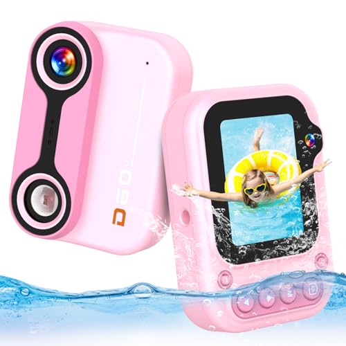 Unterwasserkamera Kinder Kamera Unterwasser Fotoapparat Wasserdicht Digitalkamera 12MP wasserdichte Kinderkamera 1080P Video Foto Kamera Unterwasser Kids Waterproof Cameras 3M/10FT mit 32GB Karte von AGSTMG